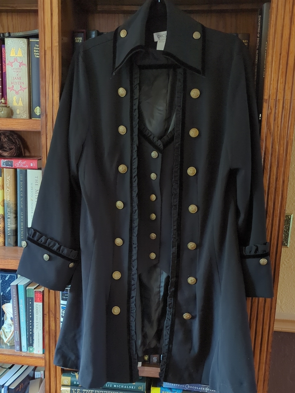 Black Military/Pirate Coat EU44/US 12/L
